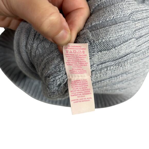 Cozy Minimalist Asymmetrical Zip Sweater Jacket Victoria’s Secret Gray XS - Picture 6 of 7